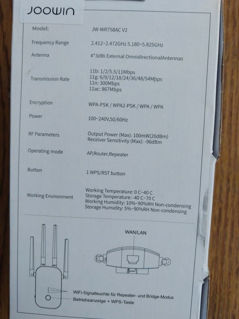 Wzmacniacz WLAN 1200 Mbit/s