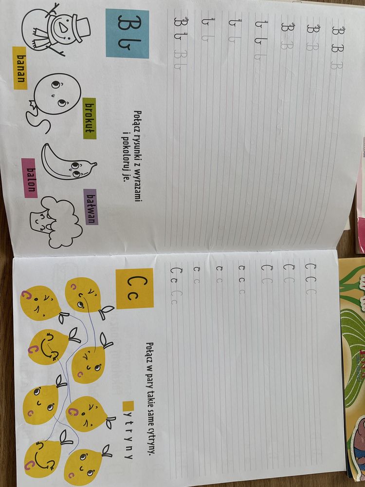 Literki, elementarz, kolorowanki