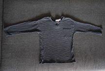 Bluzka Zara koszulka t-shirt szara z kieszonką Basic elegancka