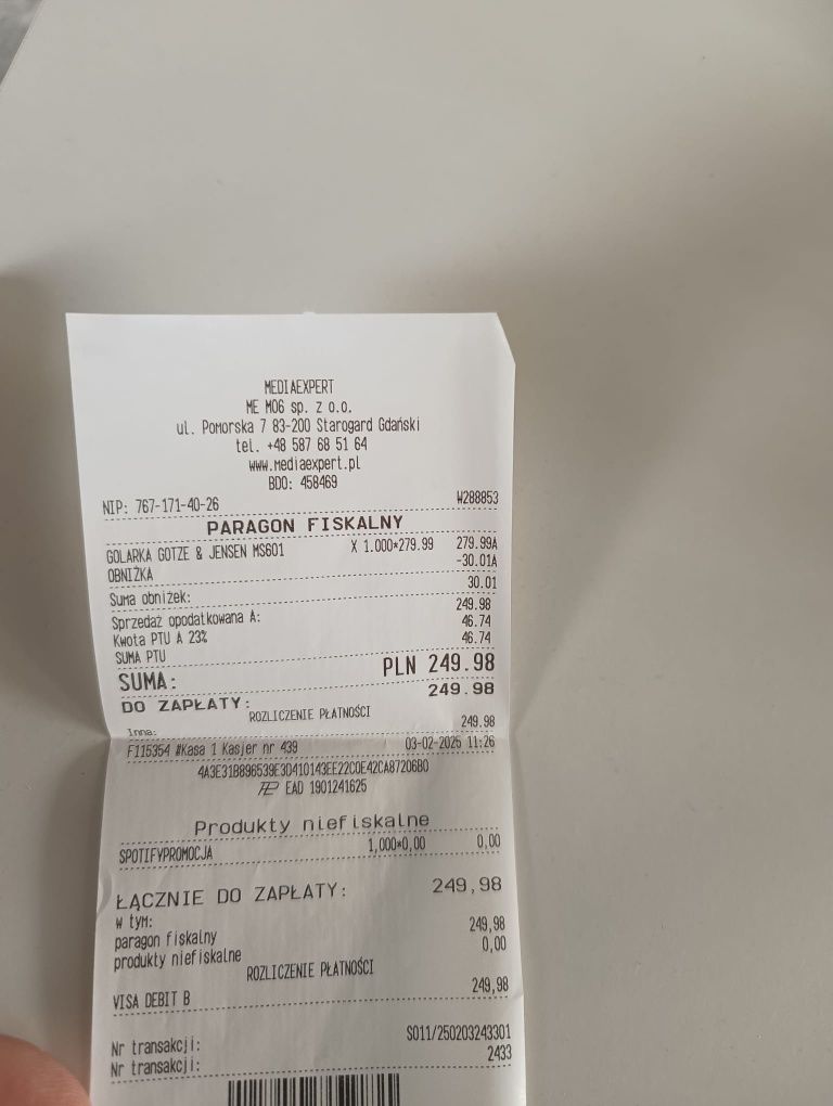 Golarka bezprzewowa nowa