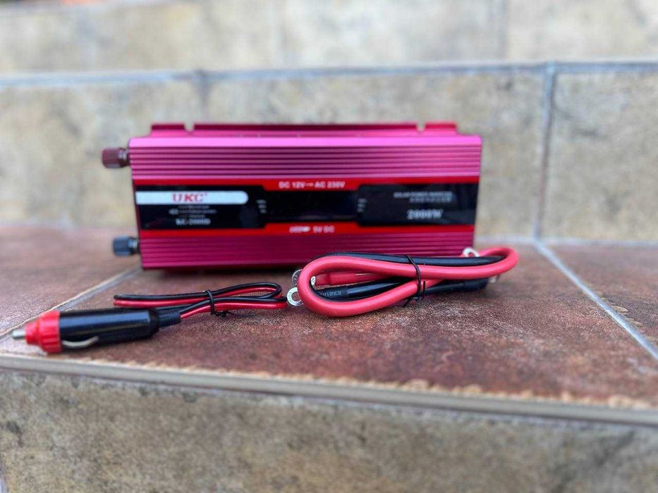 Преобразователь тока 12 220 2000ватт c дисплеем‼️ Инвертор. Інвертор.
