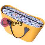Granatowy organizer OBAG STANDARD kafelki niebieskie 2 kieszenie OMAY