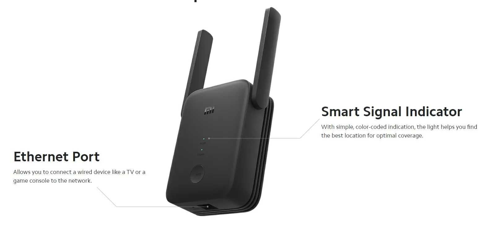 Усилитель сигнала Wi-Fi Xiaomi Mi Range Extender AC1200 (Повторитель)