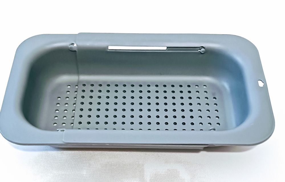 AUAUY Cedzak Durszlak z sitkiem nad zlewem, z Regulacją Szary 34-48 cm