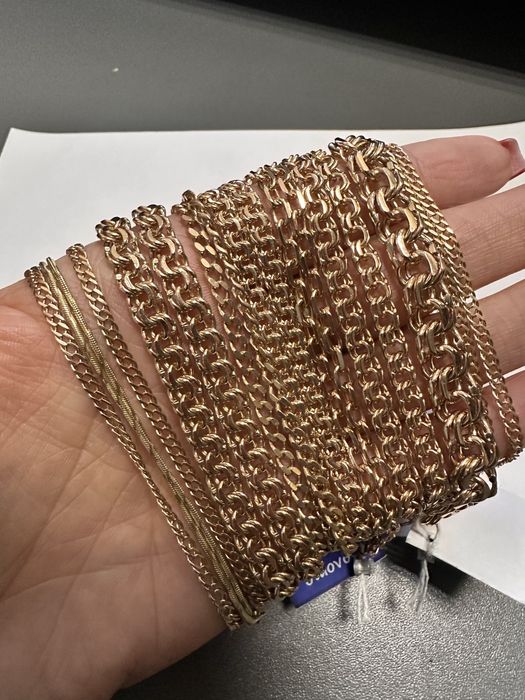 Золотые цепочки новые и б/у