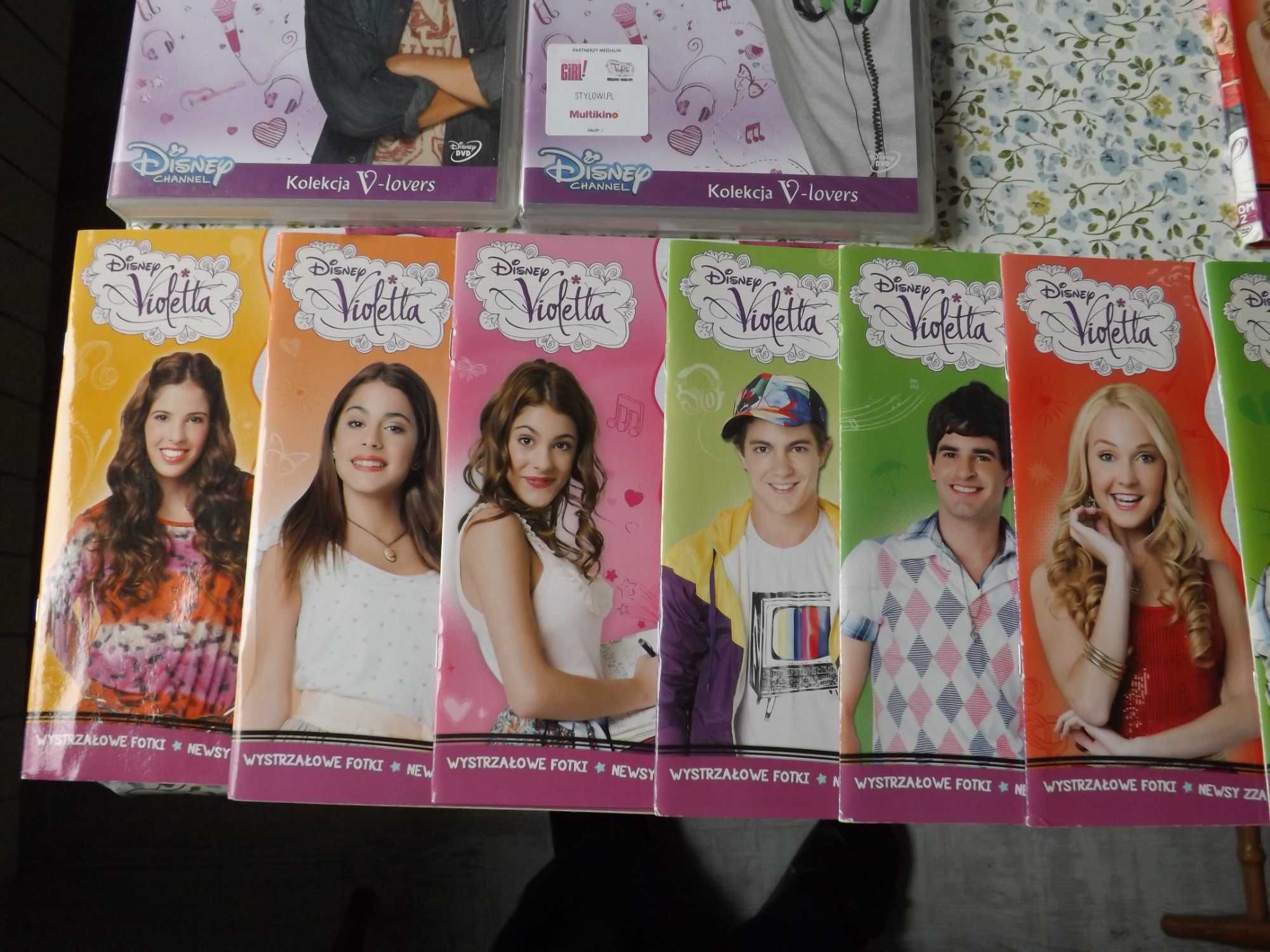 Violetta, Tini, koncert, sezon, plakaty, nalepki, kolekcja całość dvd