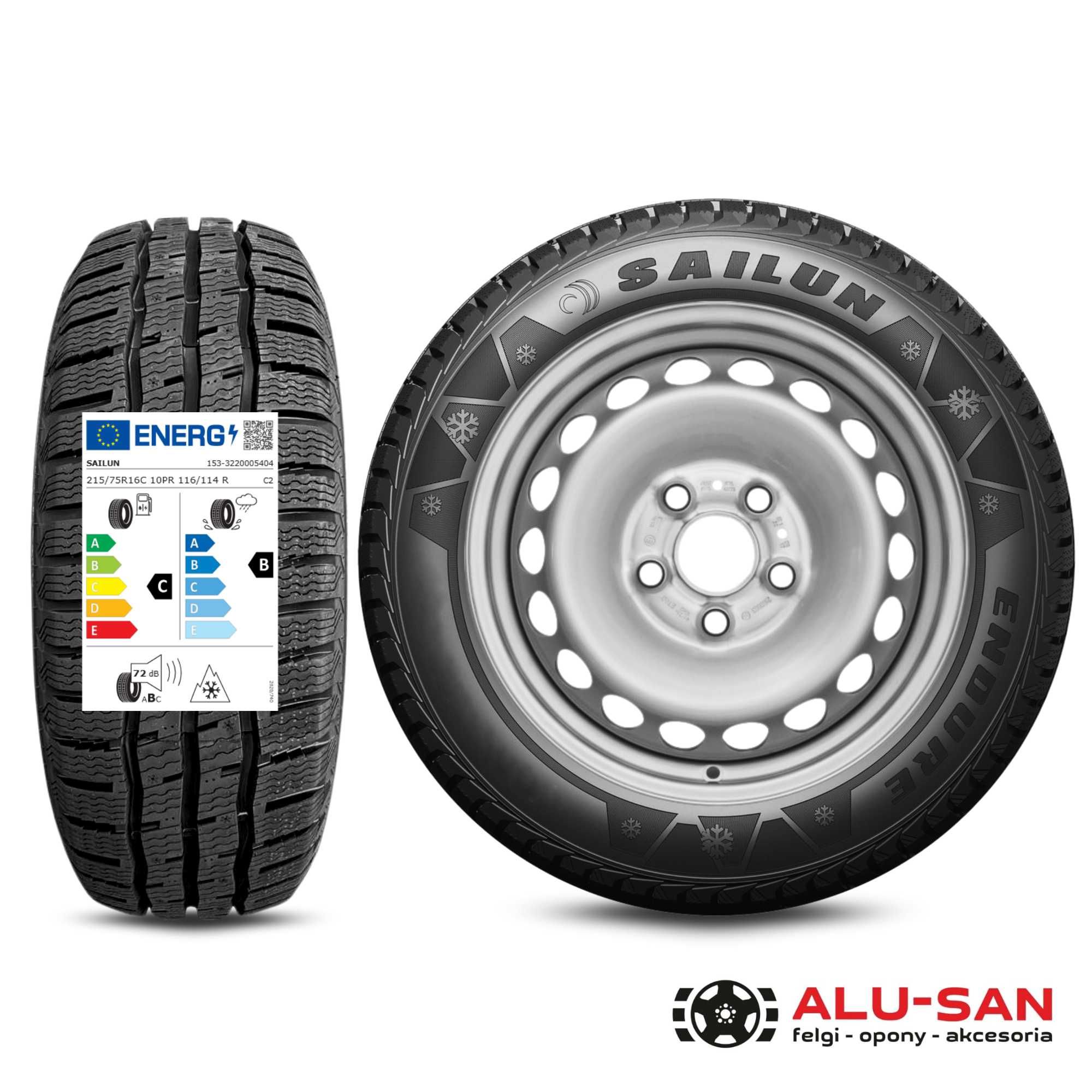 Nowe koła zimowe 16" RENAULT MASTER od 2024 5x130 Sailun 215/75R16C