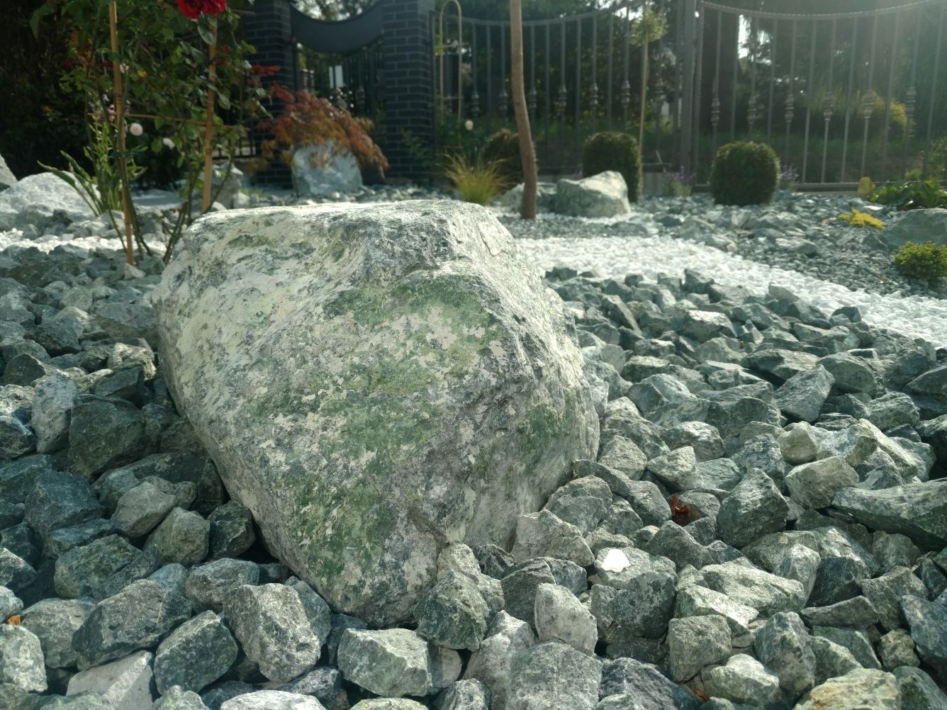 Kamień zielony serpentynit do gabionu gabionowy łupek granitowy grys
