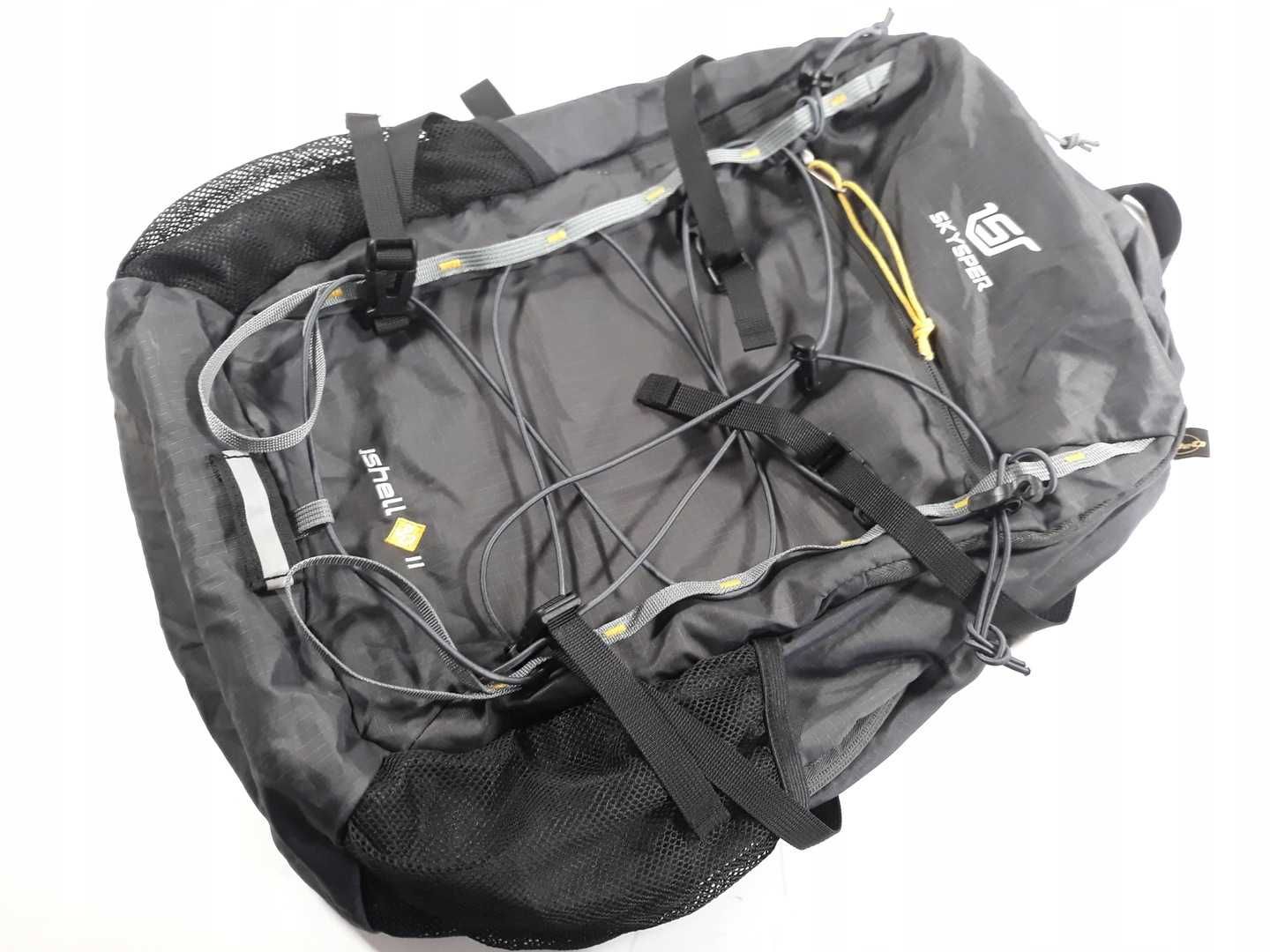30L plecak podróżny duży pojemny wycieczki wędrówki szary przegrody