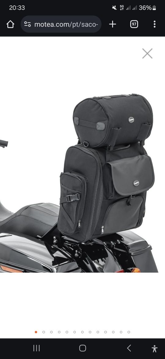 Mala de viagem para sissy bar