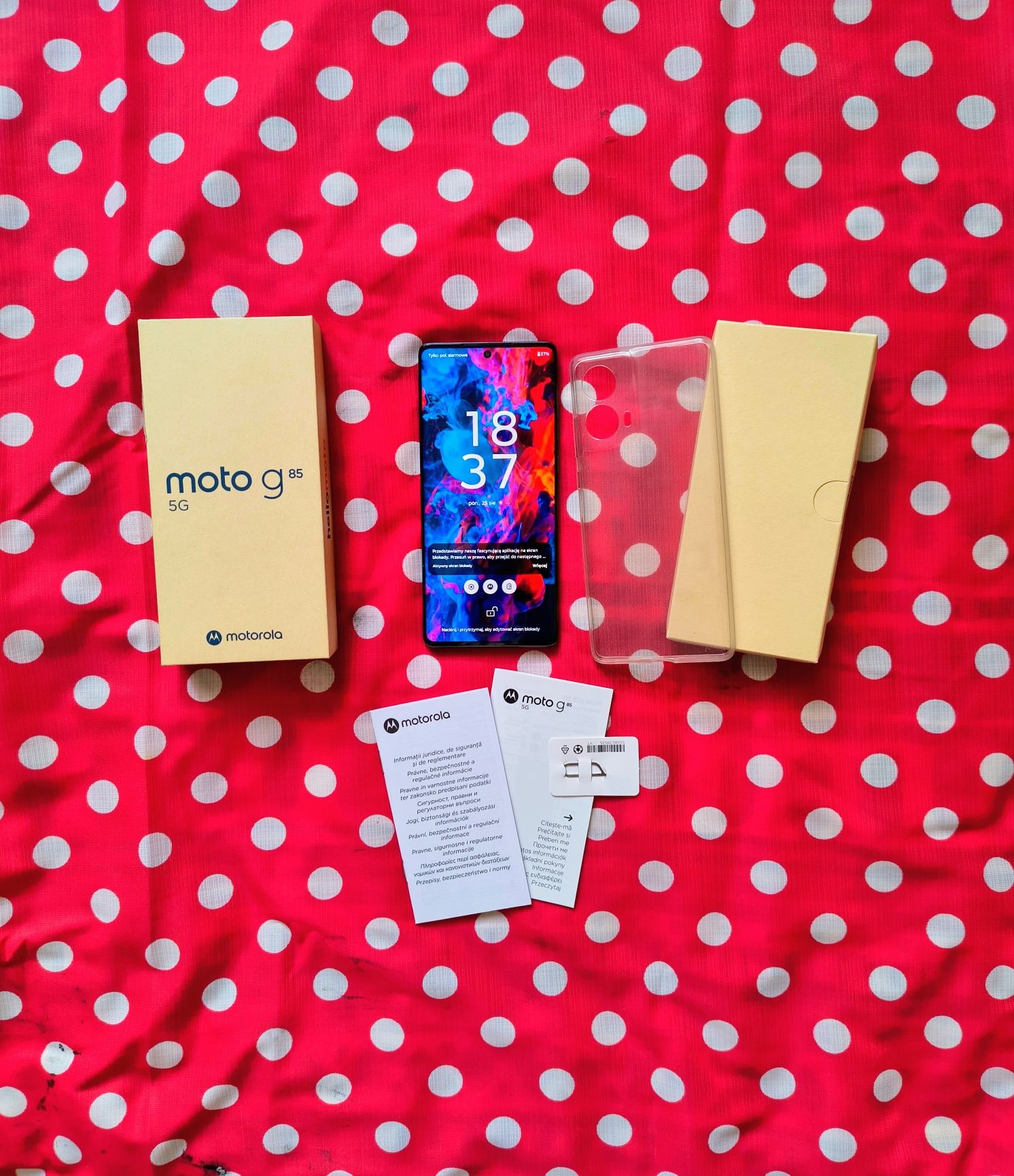 j.NOWY Motorola G85 12/256 5G NFC Gwarancja 12GB Ram 256GB Dual Sim