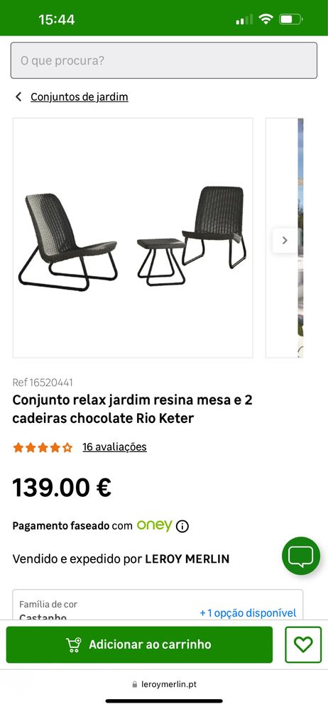 Conjunto de jardim relax NOVO