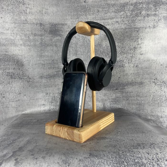 HandMade Підставка для навушників + підставка для телефону wood Loft