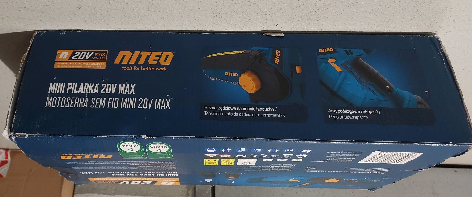 Mini pilarka akumulatorowa NITEO 20V MAX – poręczna i bezprzewodowa!