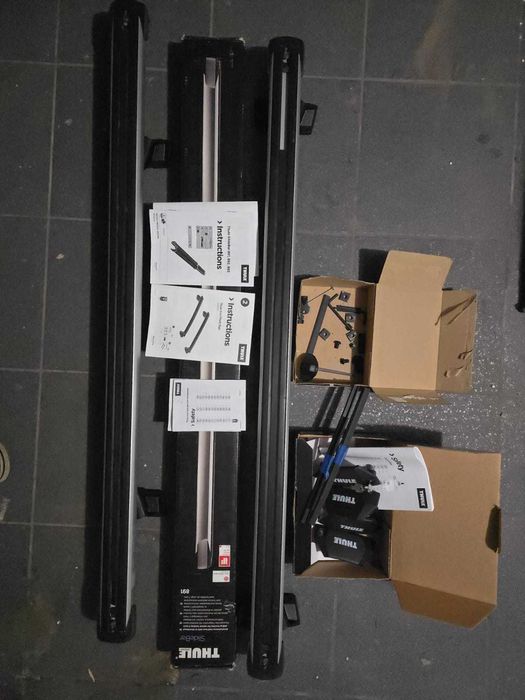 Volvo XC60 Belki Thule Slidebar 891, evo flush rail 710600, KIT 186015