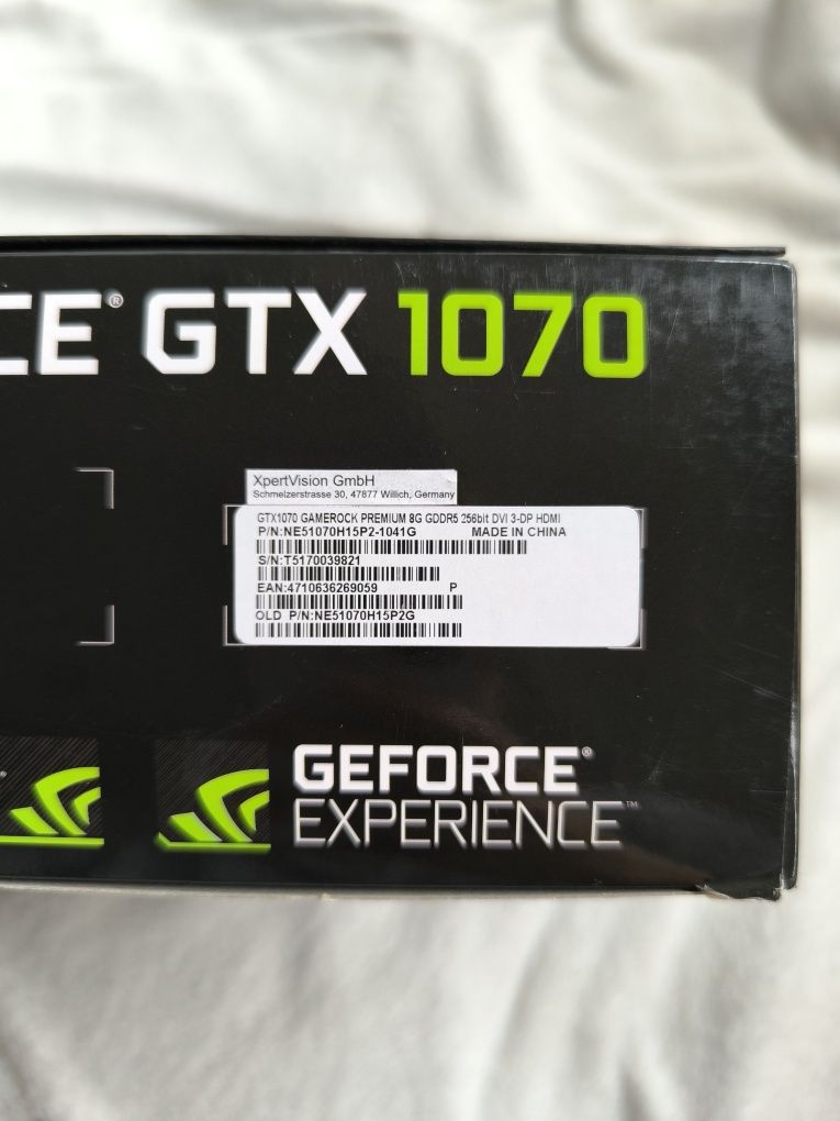 Geforce GTX 1070 Gamerock premium 8G