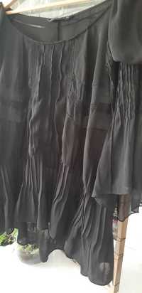 Czarna zwiewna bluzka Zara, M