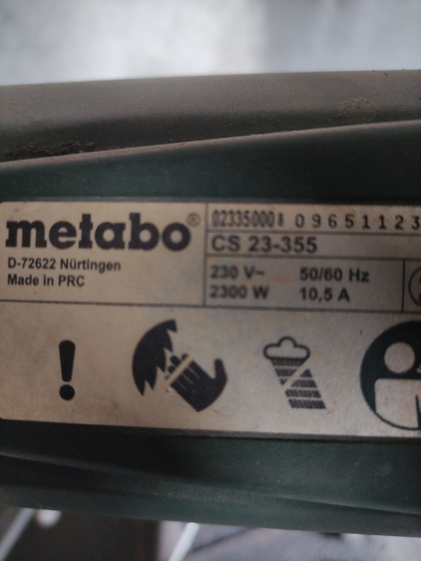 Торцовка "Мetabo" по металу
