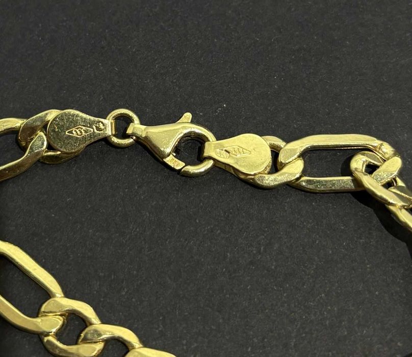 ZŁOTO - Bransoletka Figaro 333/4,22g Dł: 17cm