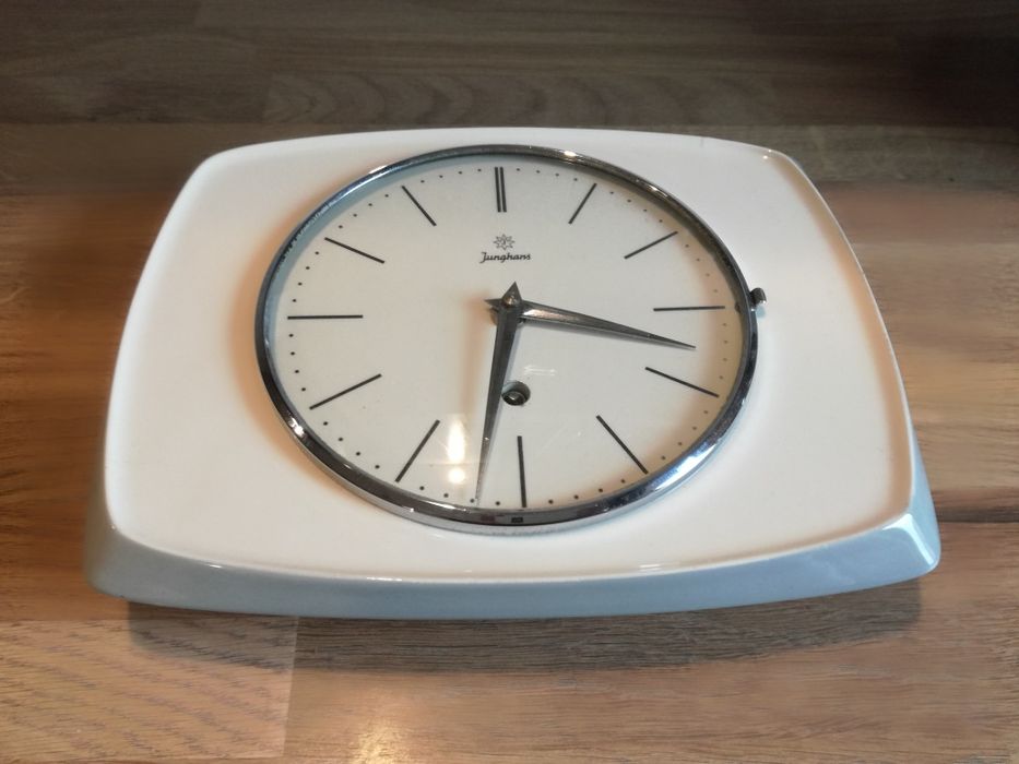 zegar Junghans ścienny porcelana