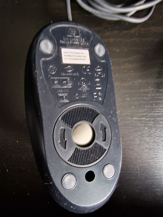Vintage myszka kulkowa hp PS/2 do retrocomputingu