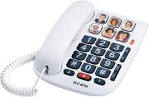 Alcatel T Max 10 Telefon Przewodowy dla Seniorów, Biały