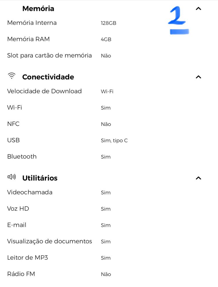 Tablet Honor Pad X8a de 11” com 128 GB Wi-Fi