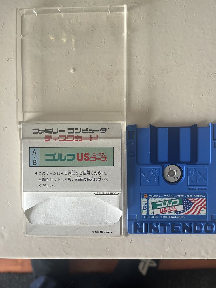 Famicom Disk System Super mario Golf raro