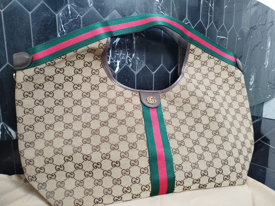 Duża torebka gucci Giglio "shopper"