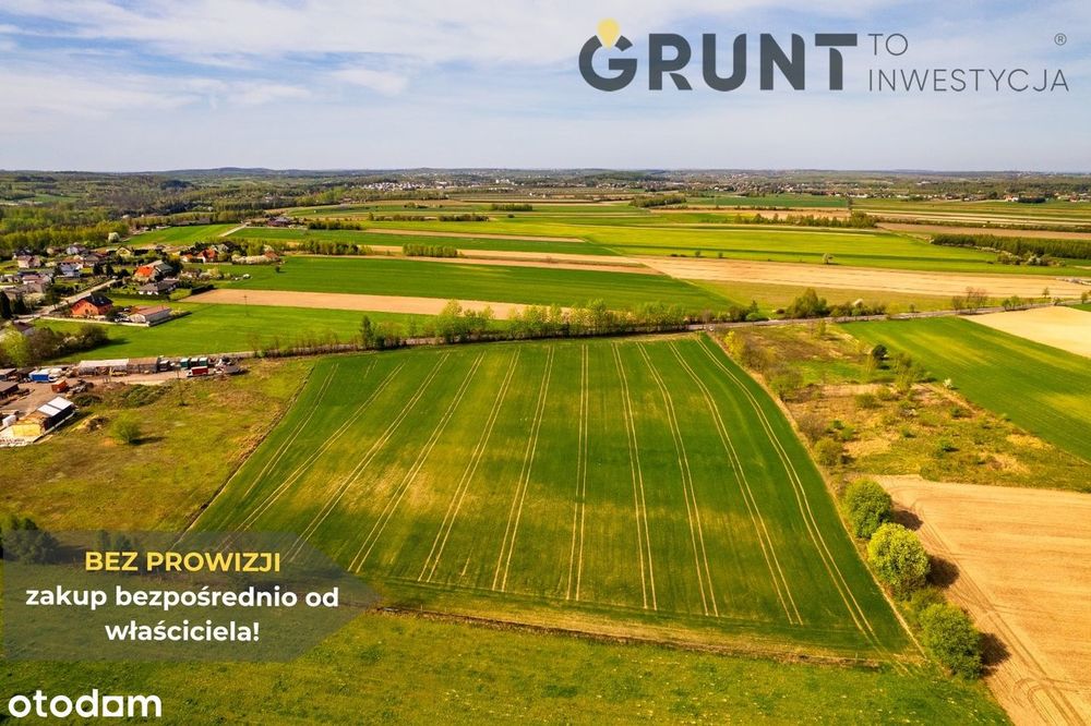 Działka budowlana przy drodze gminnej - media