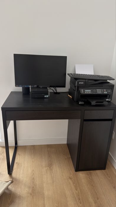 Mesa+ impressora+ teclado+rato +ecran