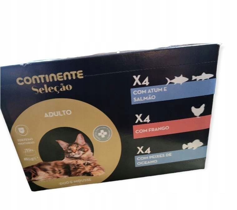 48 X Karma Mokra Dla Kotów Continente Selecao Musy Mix Smaków 85G