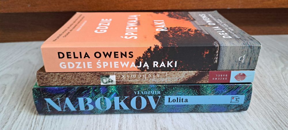 Vladimir Nabokov Lolita + Owens Gdzie śpiewają raki + Coelho Alchemik