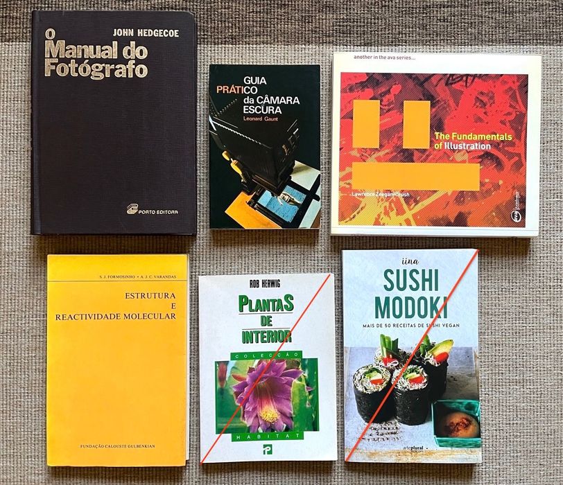 Livros Utilitários Fotografia Ilustração