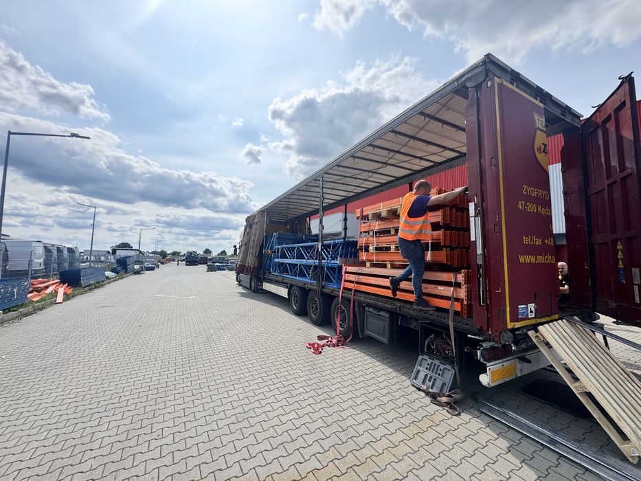 Skup regałów paletowych magazynowych