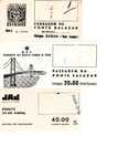 Bilhetes Antigos de Portagens Ponte antes de 1974
