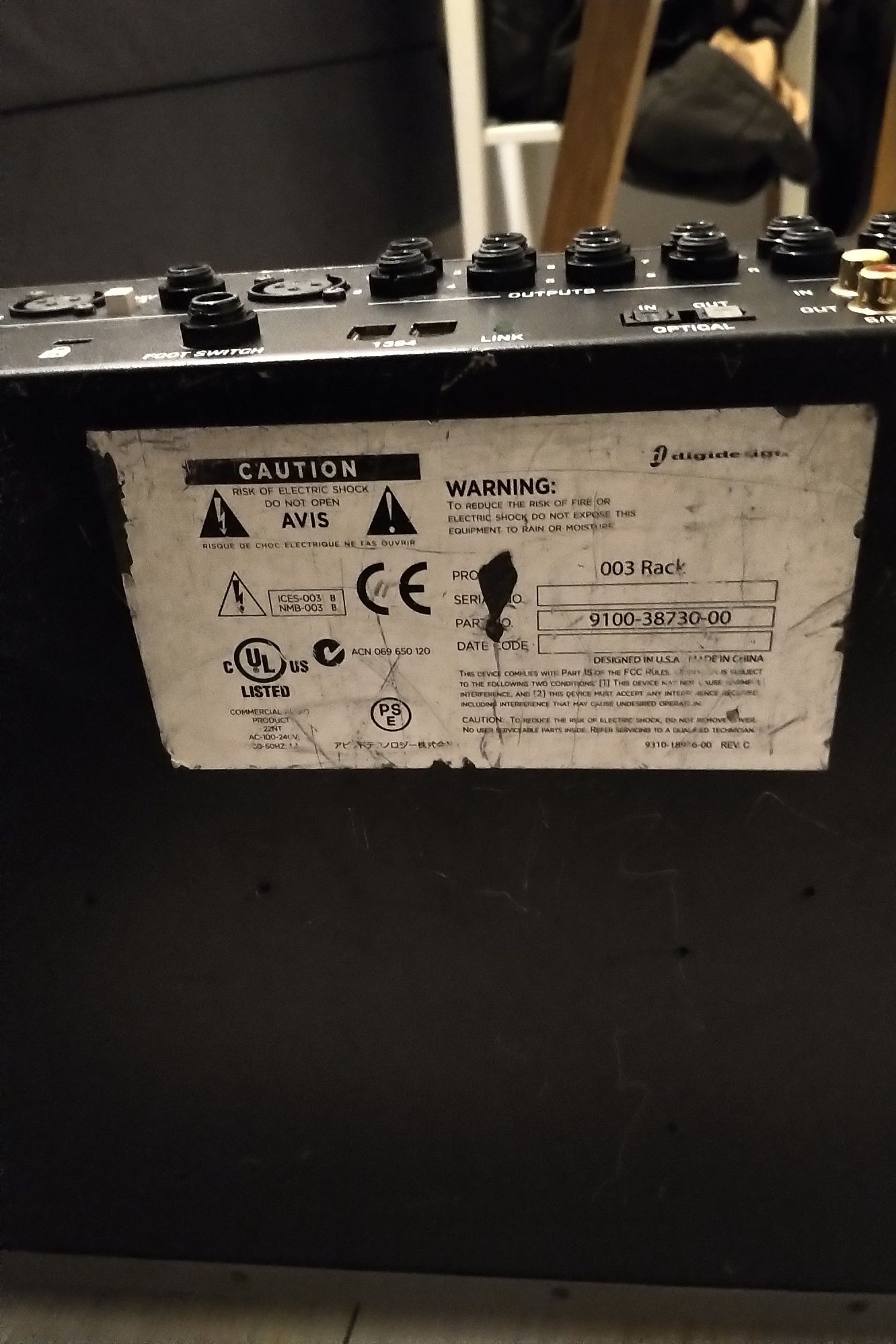 audio interfejs studyjny AVID Digidesign 003 Rack (RME, Apollo)
