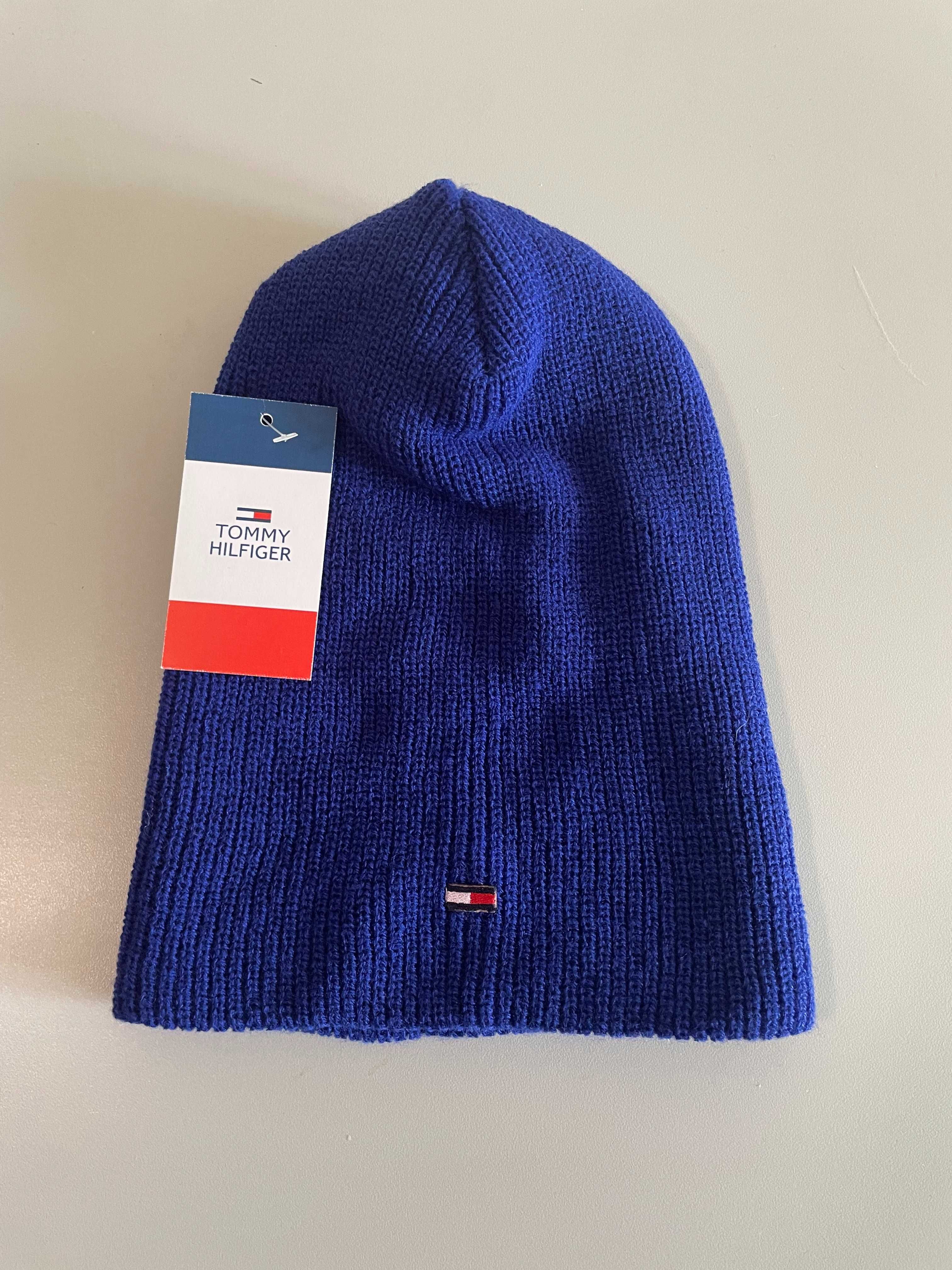 Czapka damska chabrowa Tommy Hilfiger