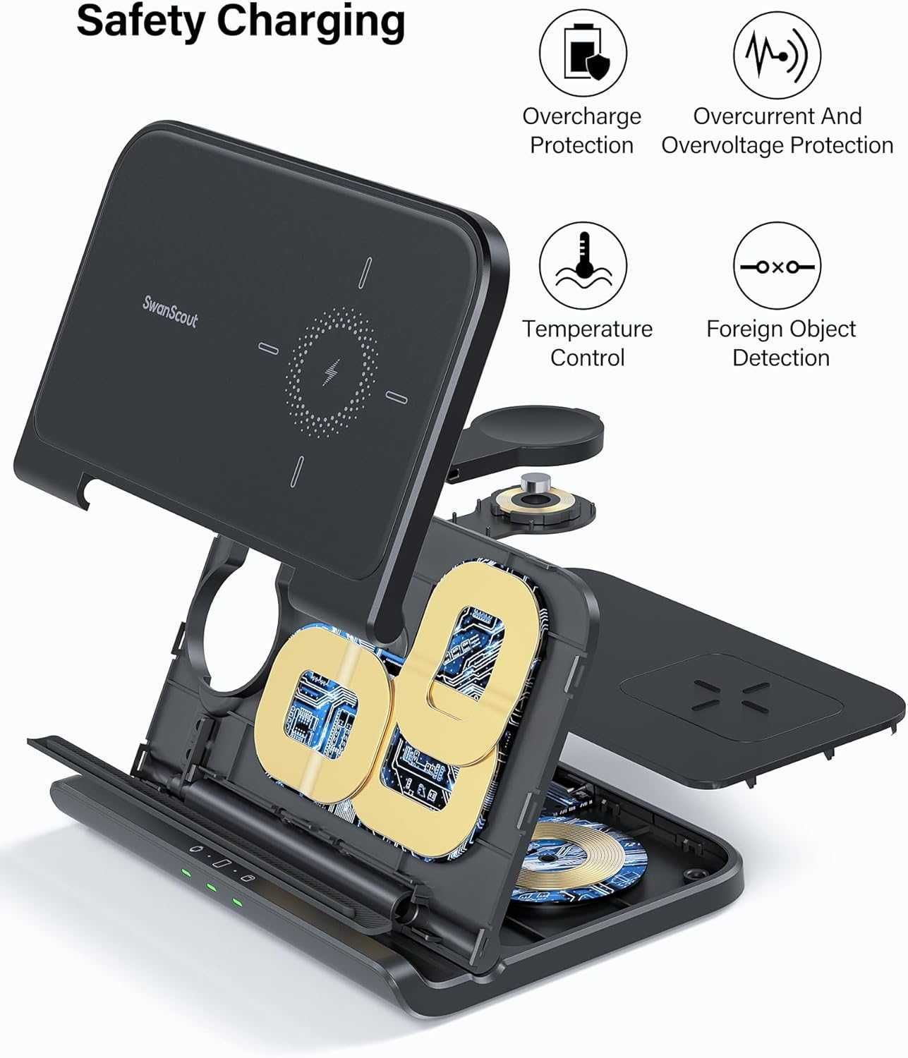 Ładowarka bezprzewodowa 25W, Samsung Z Fold, Watch Ultra, Galaxy Buds