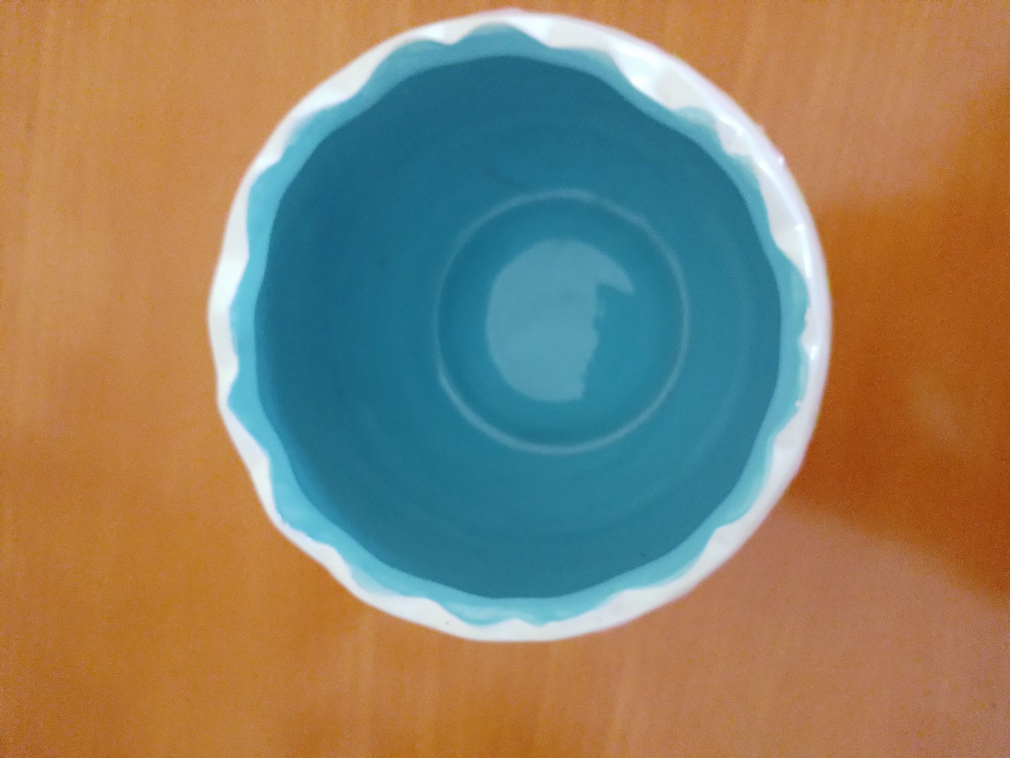 Świąteczna doniczka-oslonka ceramiczna
