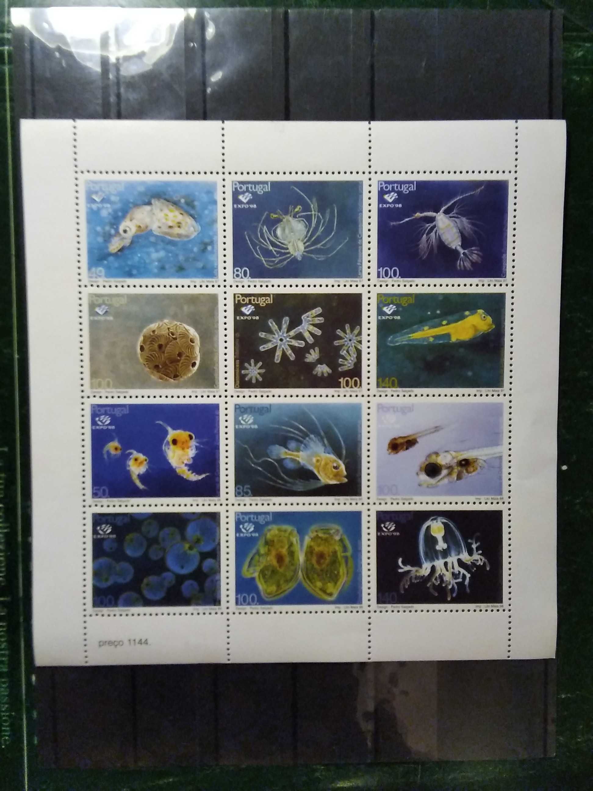 1998 Bloco  Expo 98 Plâncton 97 e 98 MNH **