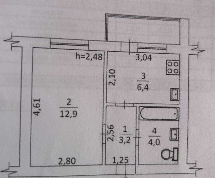 Продаж 1 кімнатної квартири Шевченківський район вул Казарменна 4б