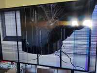 Большой телевизор разбит  экран