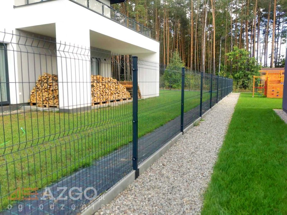 Ogrodzenie Panelowe 3D 2D z Paneli Słupki siatka podmurówka Dostawa