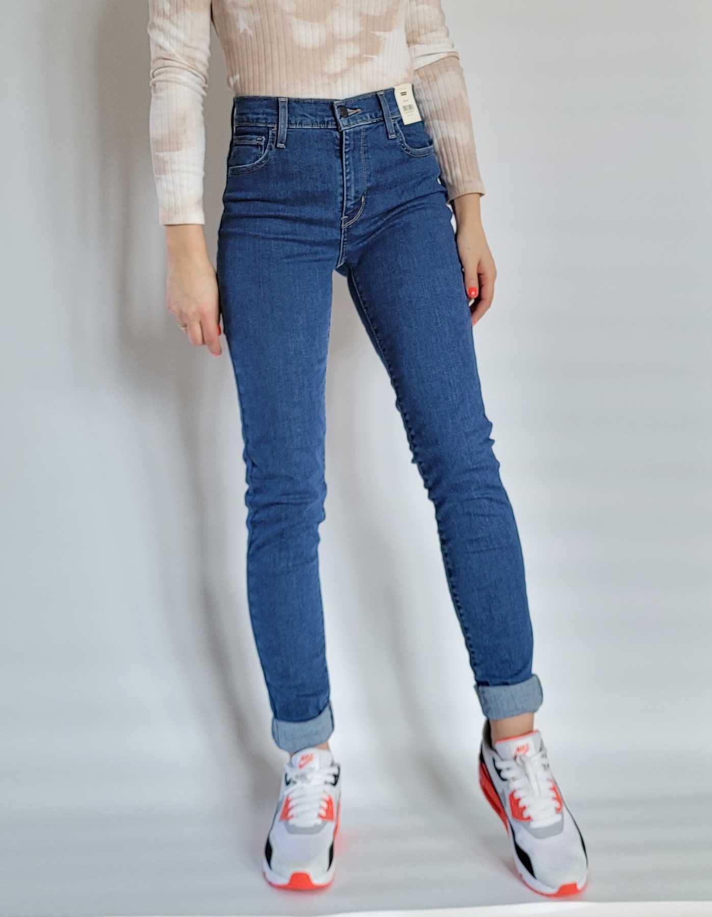 Jeans Levi's 720 High Rise Super skinny wysoki stan W27 L32 36/S 479zł