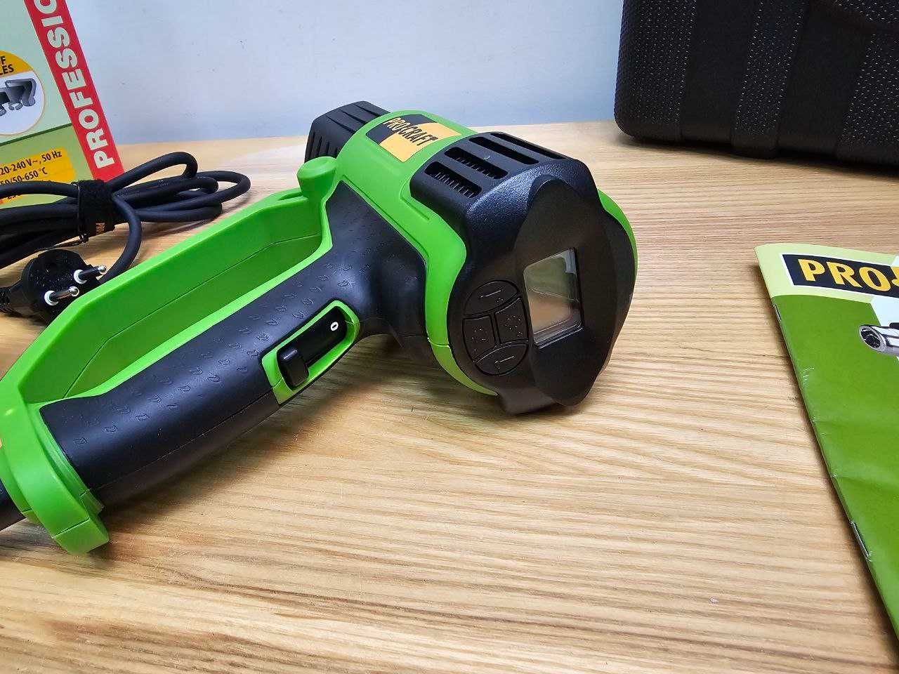 Фен с Дисплеем Строительный ProCraft PH2000 Регулировка темп. Кейс