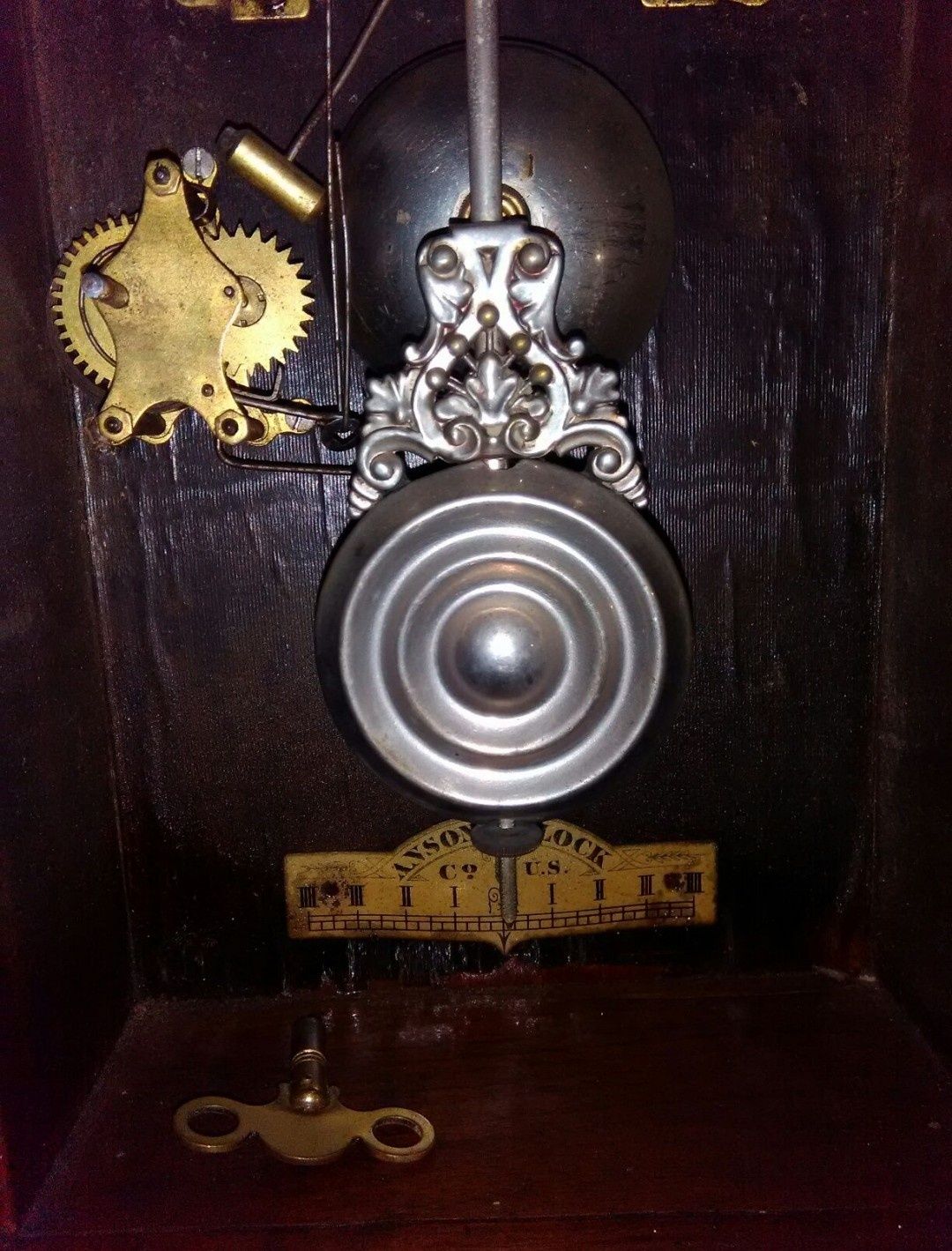 Relógio raro capela Ansonia Africaum