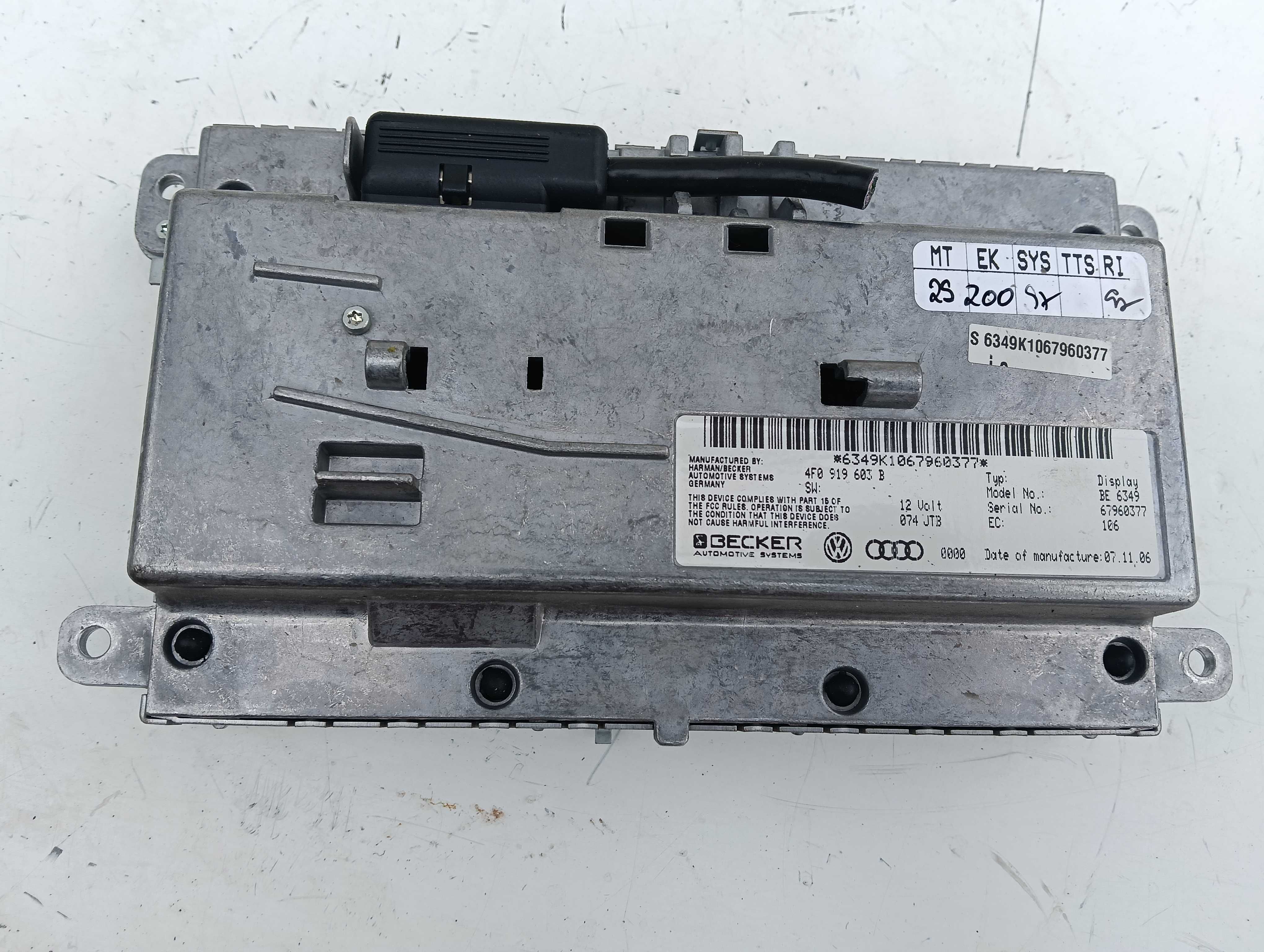 Wyświetlacz Ekran MMI Audi A6 C6 Audi Q7 4L 4F0,919,603B WYSYŁKA
