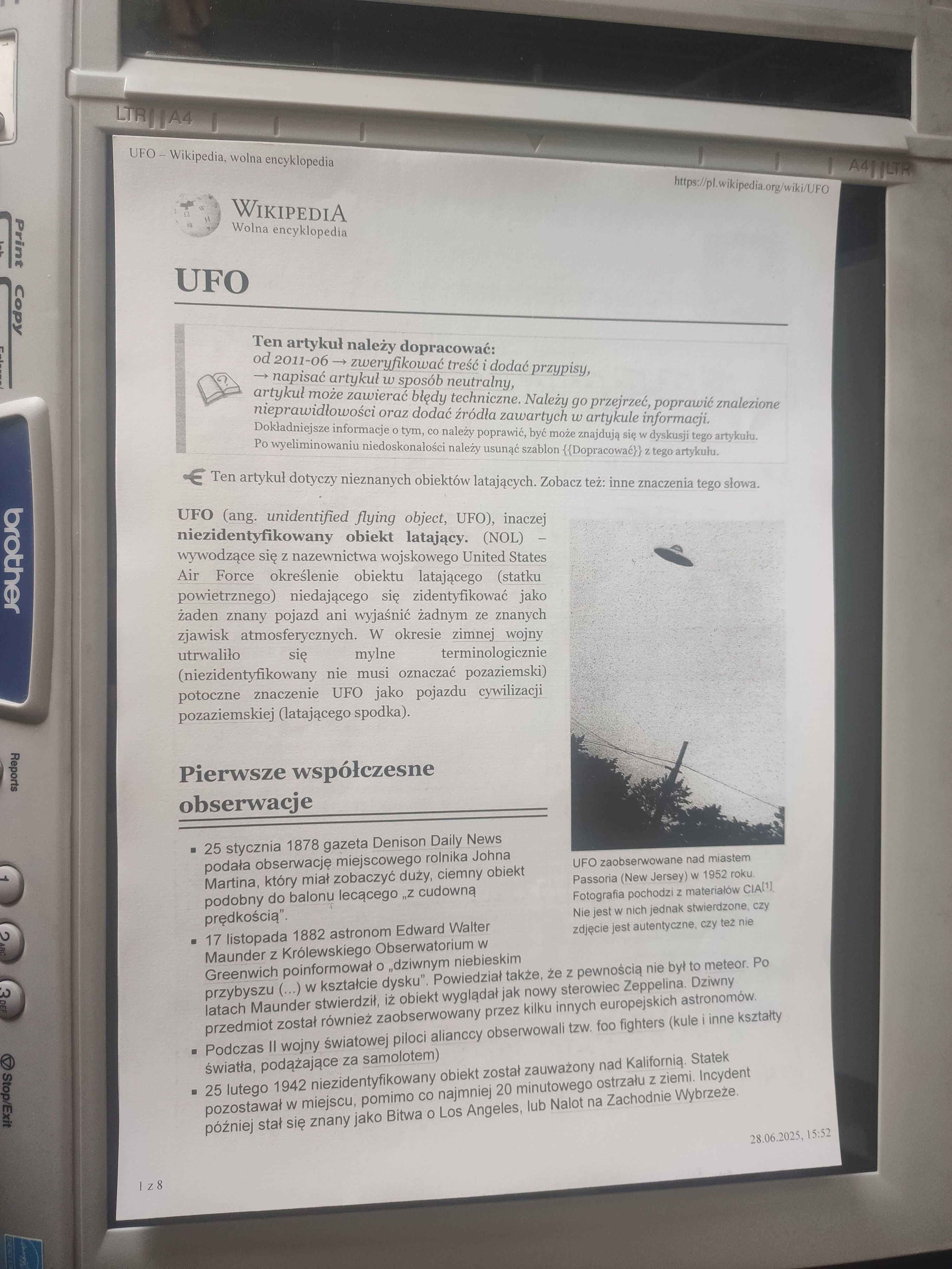 Drukarka laserowa Brother MFC-7420 nowy toner skaner fax kopiarka USB