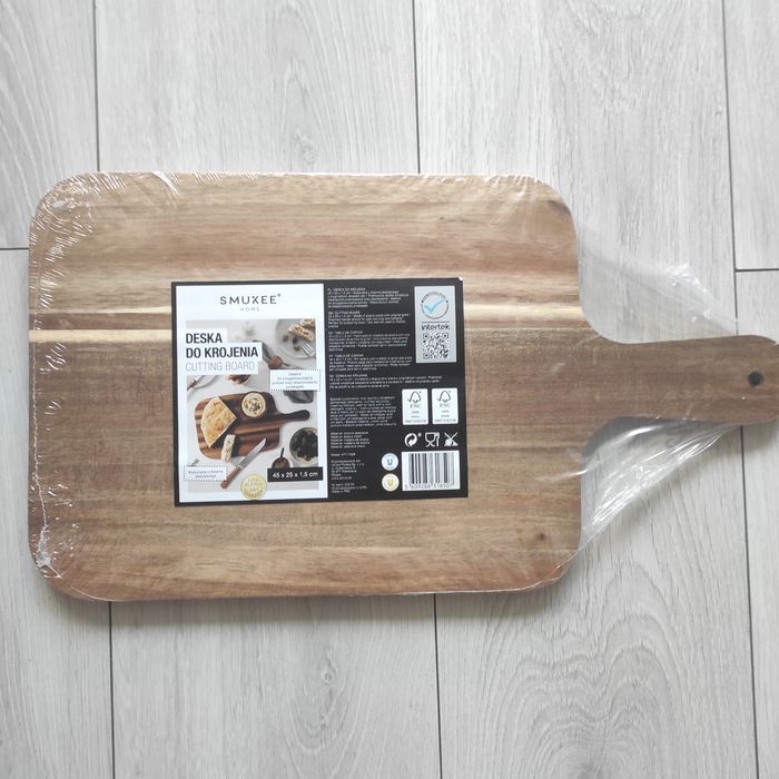 Duża Deska drewniana nowa drewno akacjowe